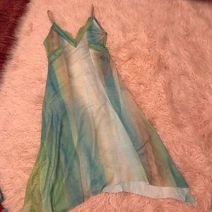 Watercolor print summer dress